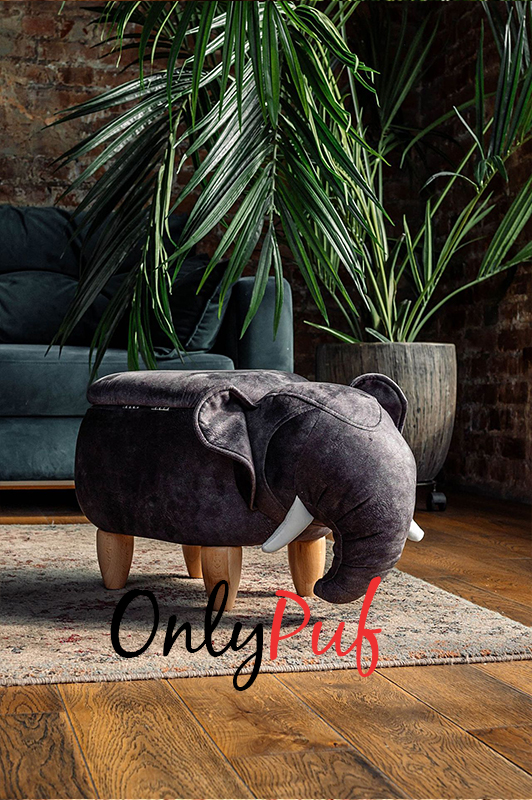 пуфик животное Only Puf Слон Серый пуфик Only Puf Слон Серый