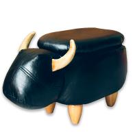 Пуфик животное Only Puf Бык Черный фото 1