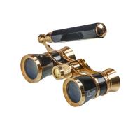 Бинокль театральный Veber Opera БГЦ 3x25 лорнет, черный/золотой фото 1